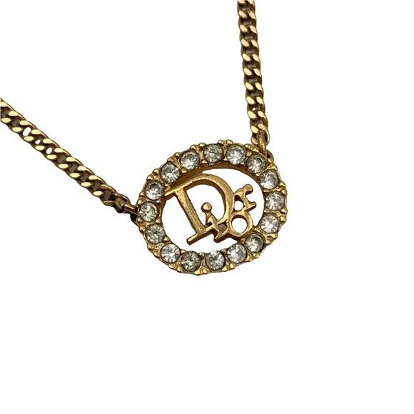 Dior Jewelry - DIOR Vintage Logo Pendant Necklace